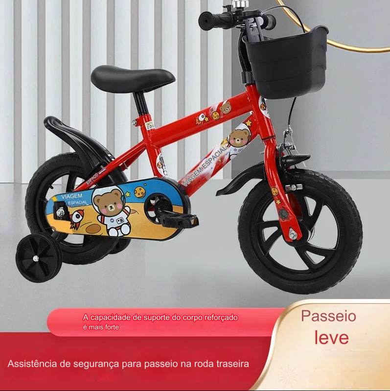 Bicicleta Infantil Aro 12 Leve com Rodinhas Laterais - Para Meninos e Meninas de 2 a 6 Anos