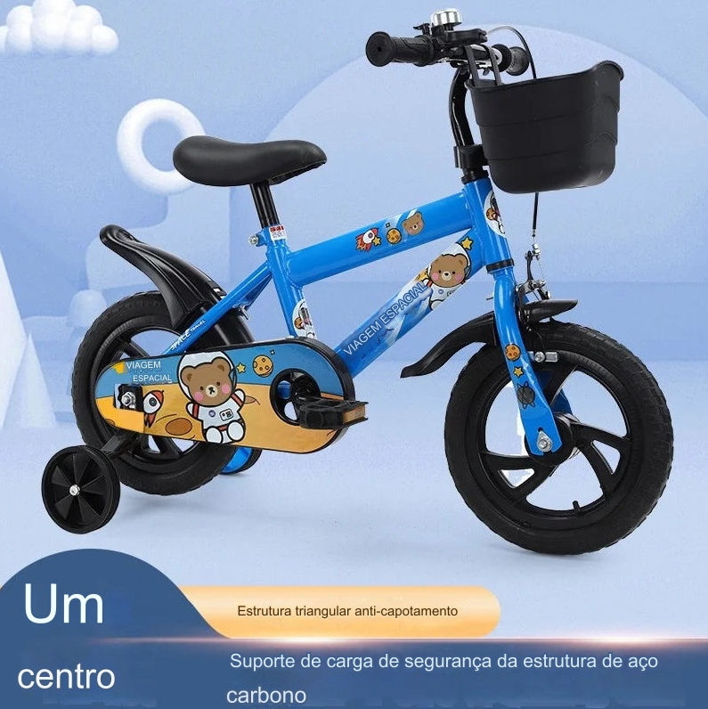 Bicicleta Infantil Aro 12 Leve com Rodinhas Laterais - Para Meninos e Meninas de 2 a 6 Anos