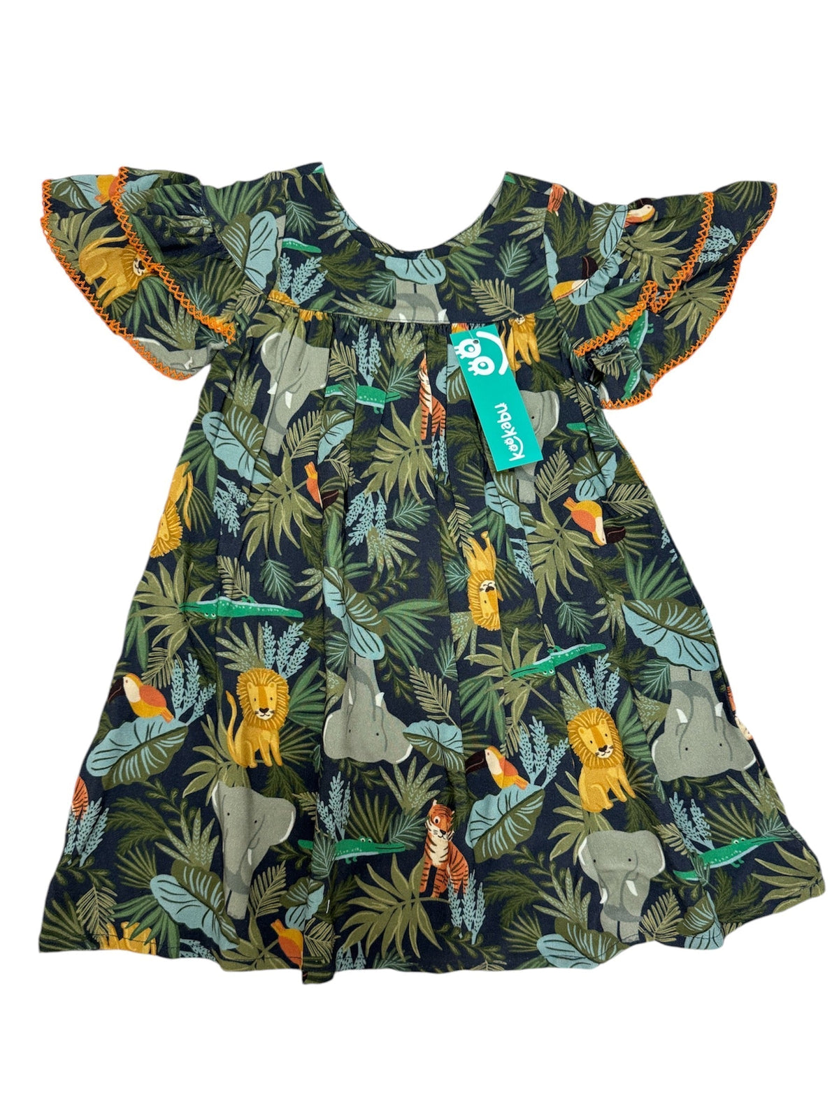 VESTIDO KOOKABU ESTAMPADO FLORESTA ANIMAIS